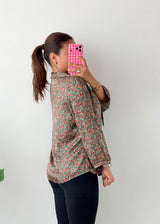 Size M-L Green Ditsy Floral Blouse