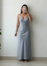Size XS-S, Grey Bodycon Maxi Dress