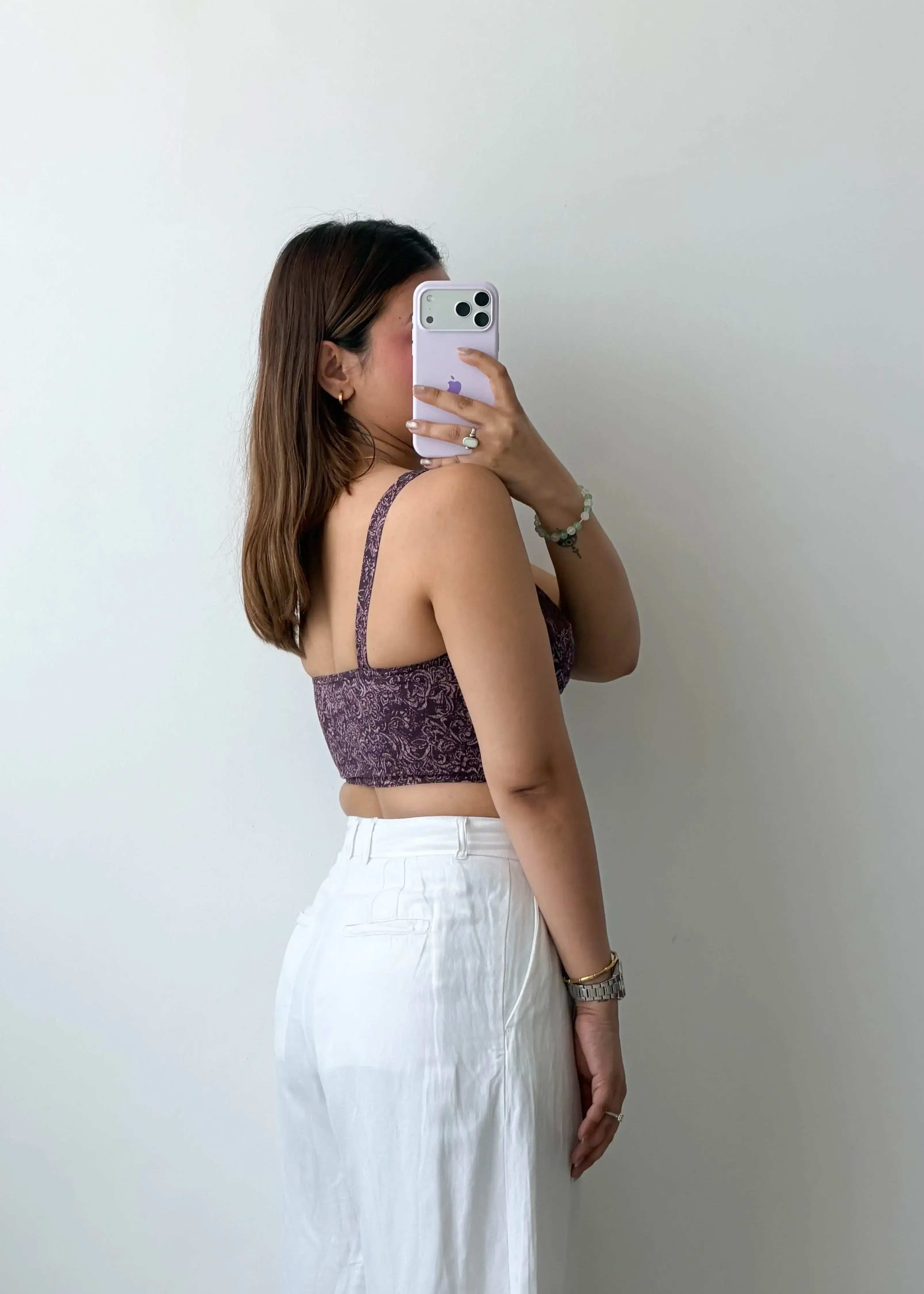 Size XS-S Maroon Lace Bralette Top