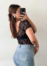 Black Lace Bodysuit