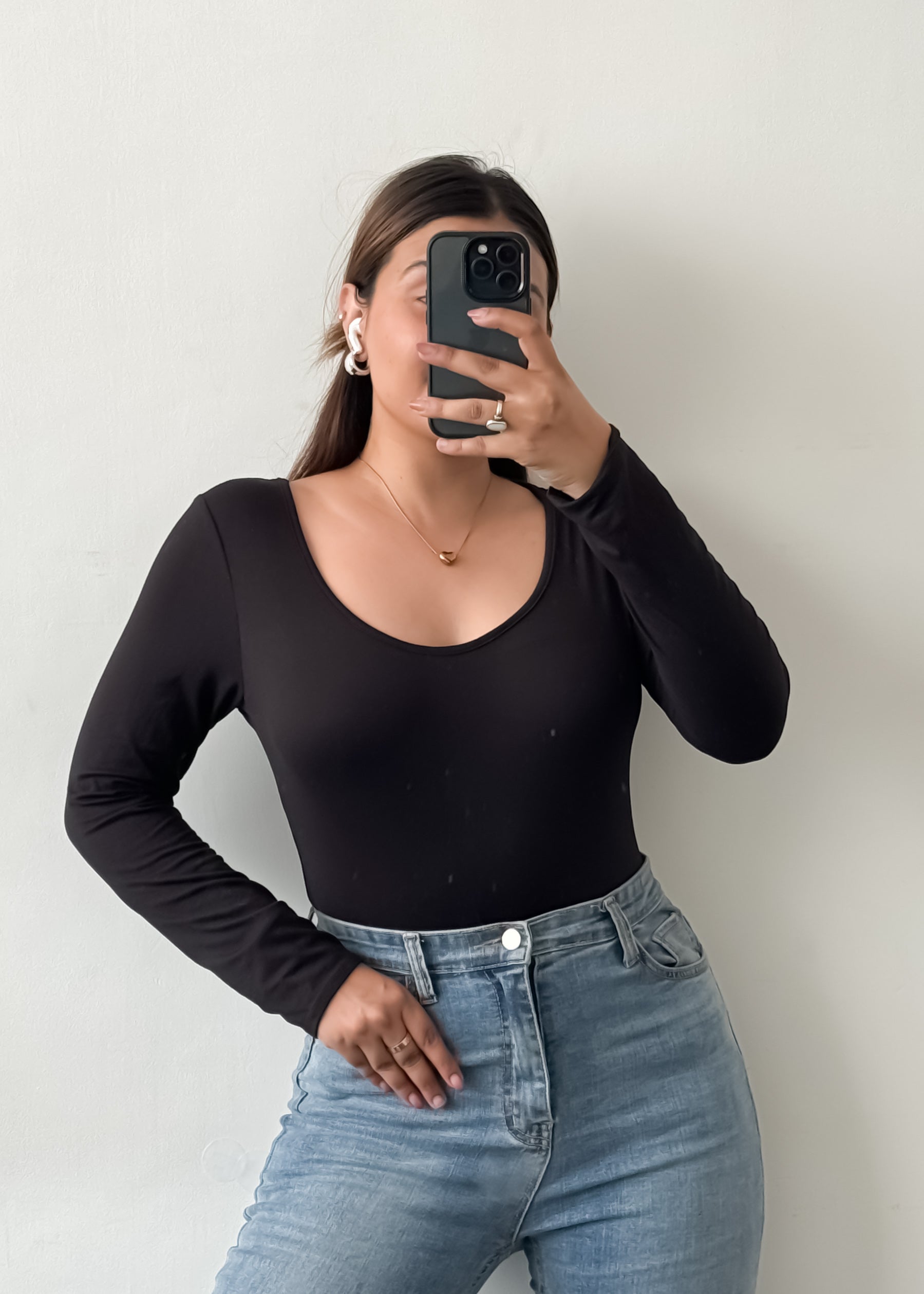 Black Basic Bodysuit