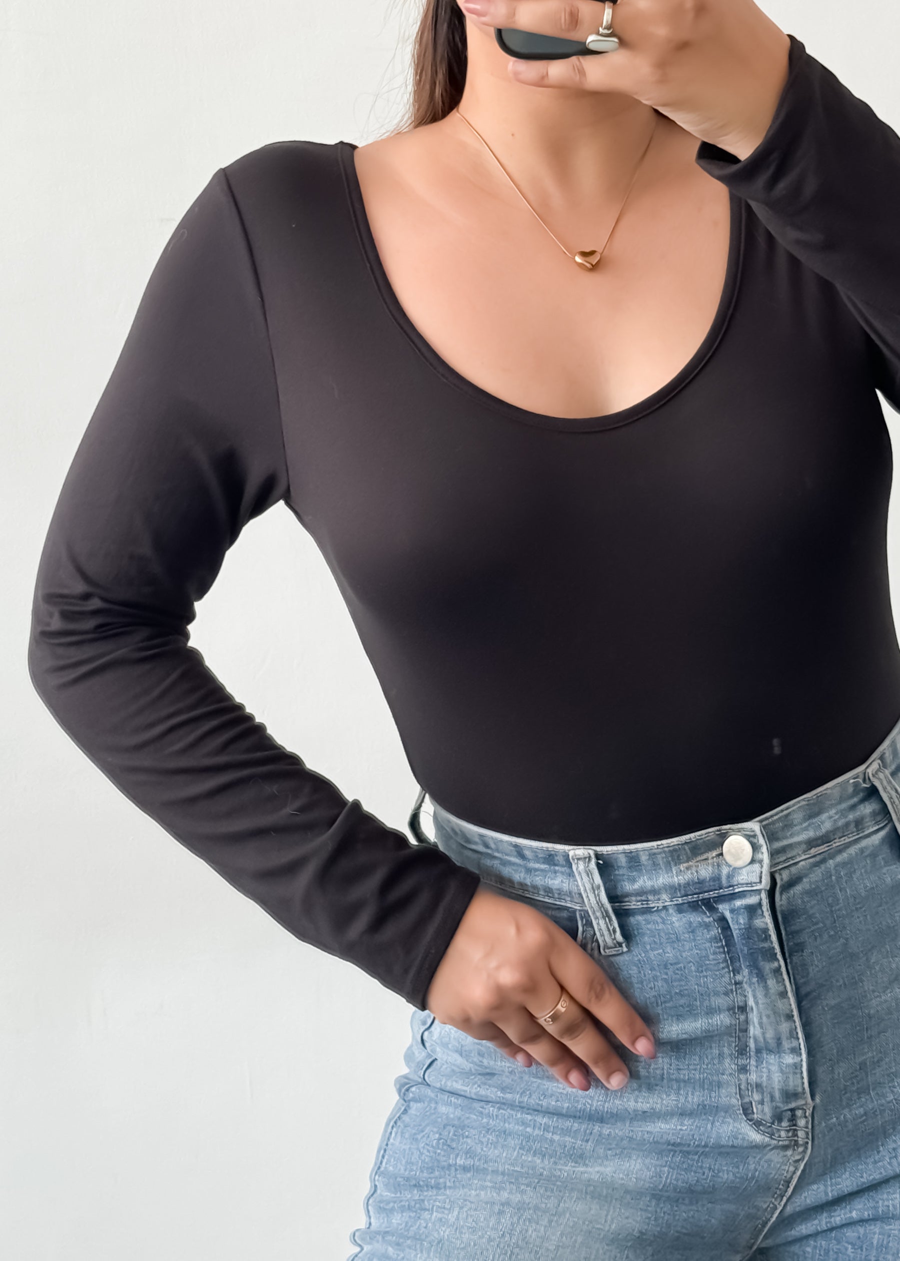 Black Basic Bodysuit