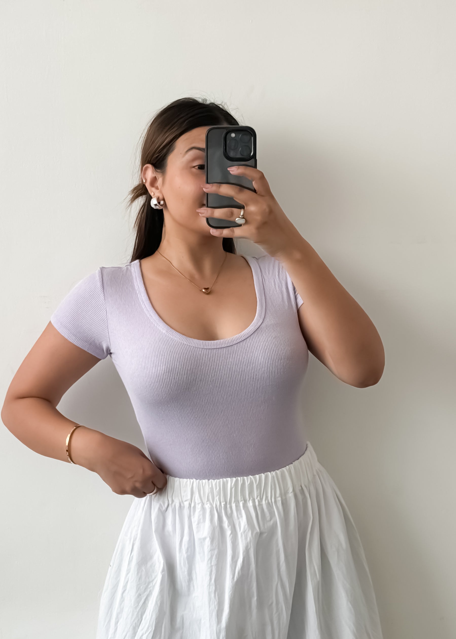 Lavender Basic Bodysuit