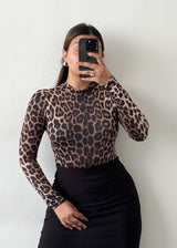 Leopard Print Bodysuit