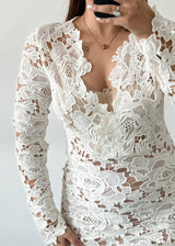 LACE DRESS, S-M