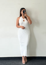 WHITE BODYCON, S-M