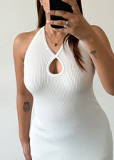 WHITE BODYCON, S-M