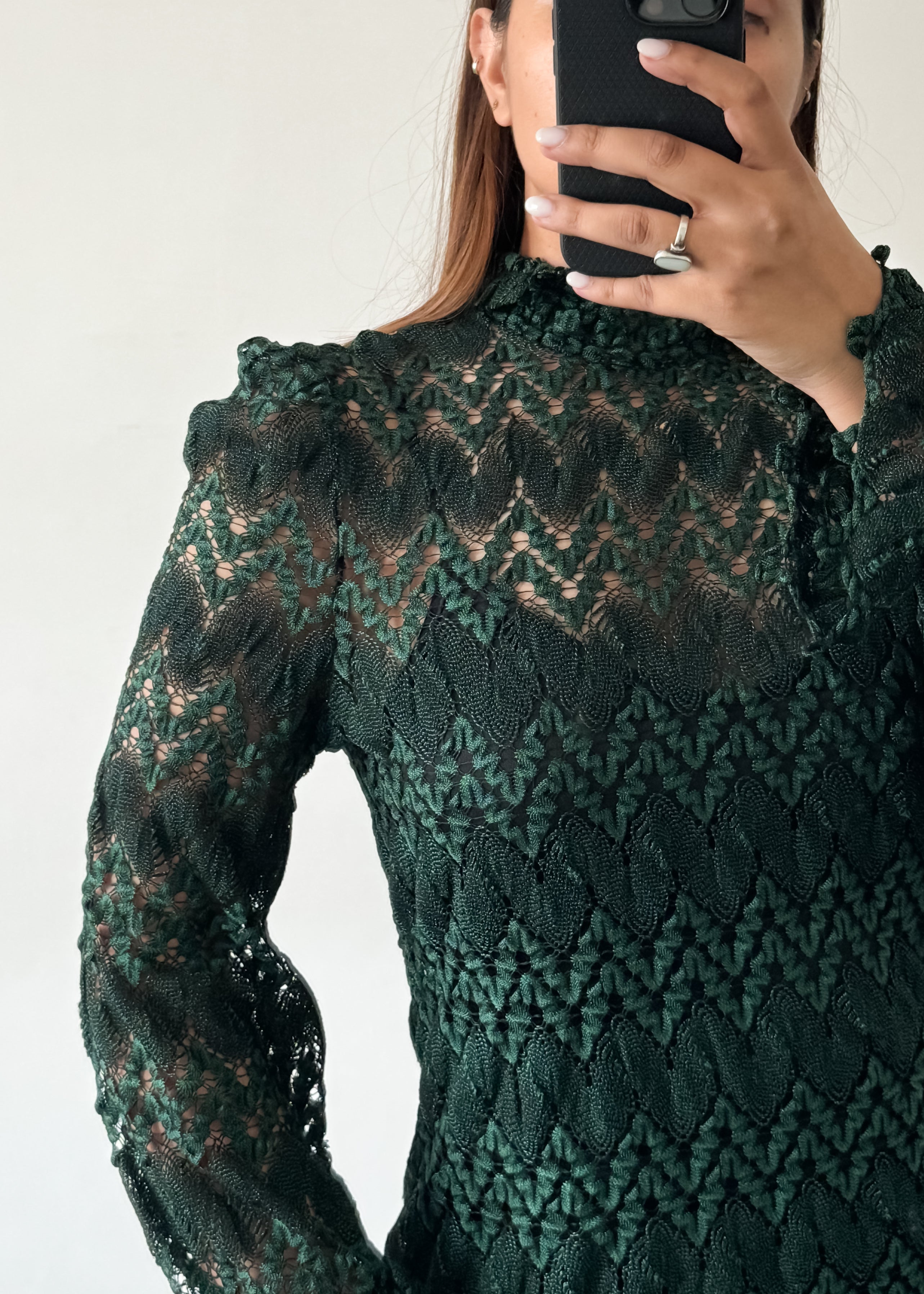 GREEN LACE, M-L