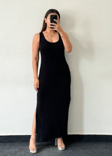 BLACK BODYCON, M-L