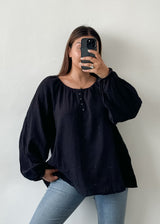 Black Cotton Tunic