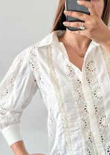 White Chikankari Shirt