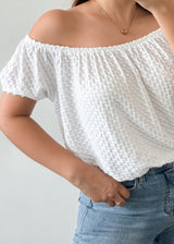 White Off Shoulder Top