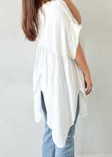 White Free Size Statement Top