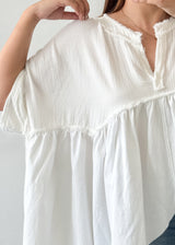 White Free Size Statement Top