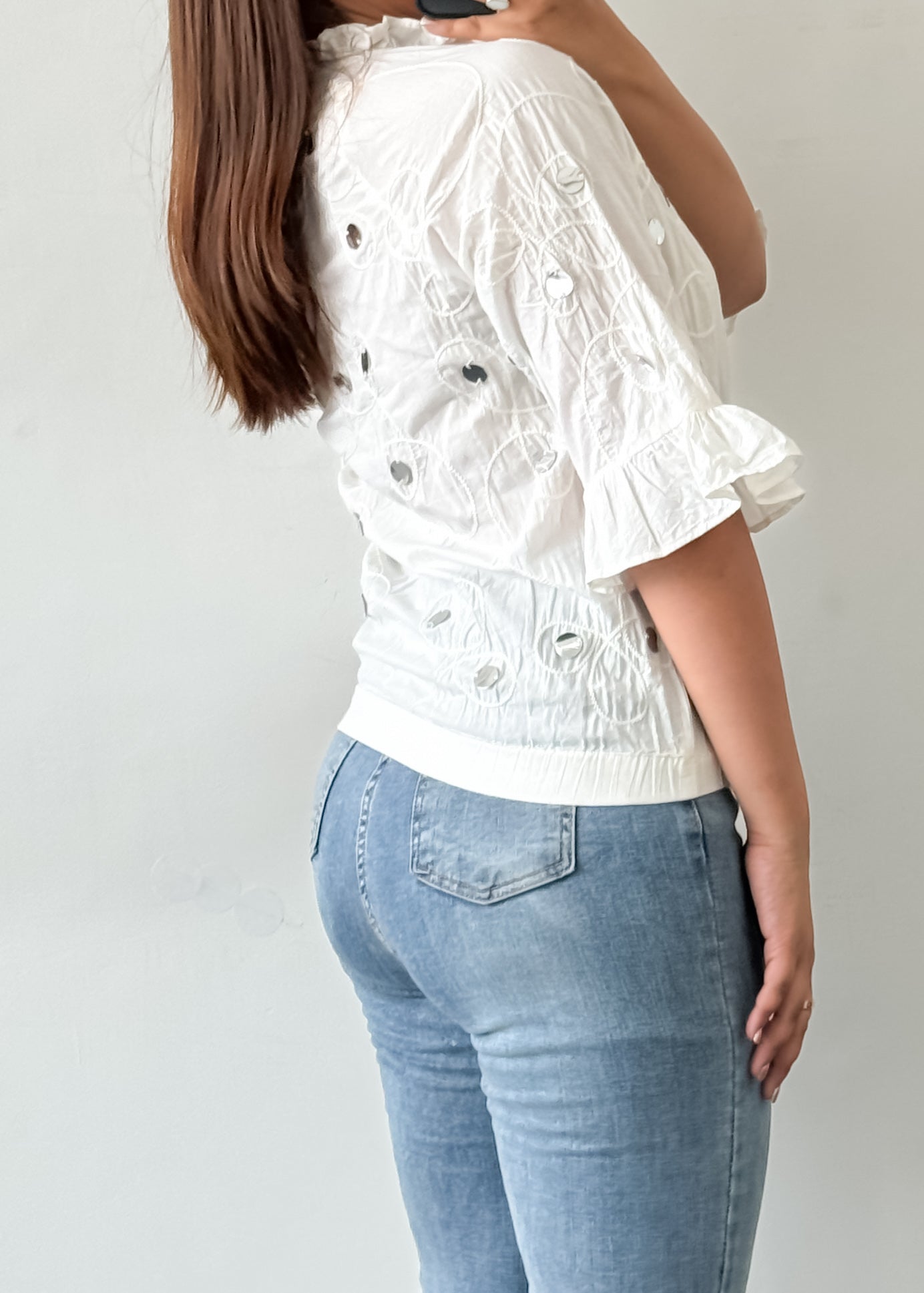 Pretty White Cotton Shirt