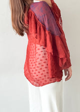 Red Frill Top