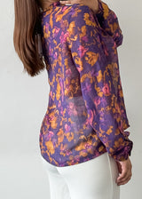 Purple Printed Top