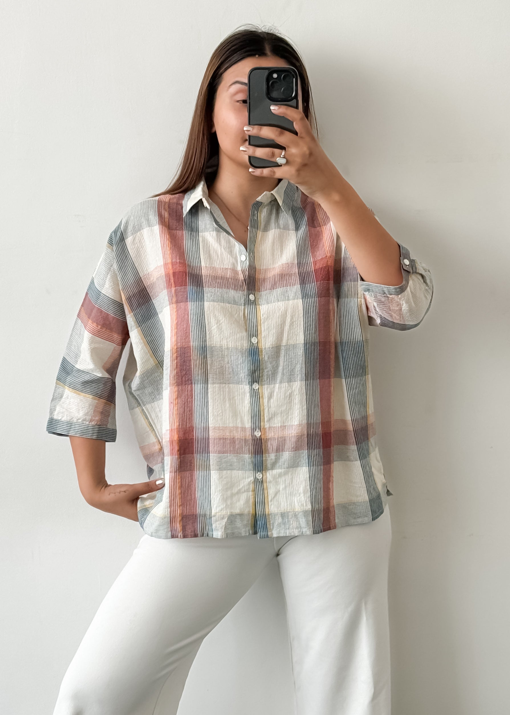 Cotton Checkered Shirt