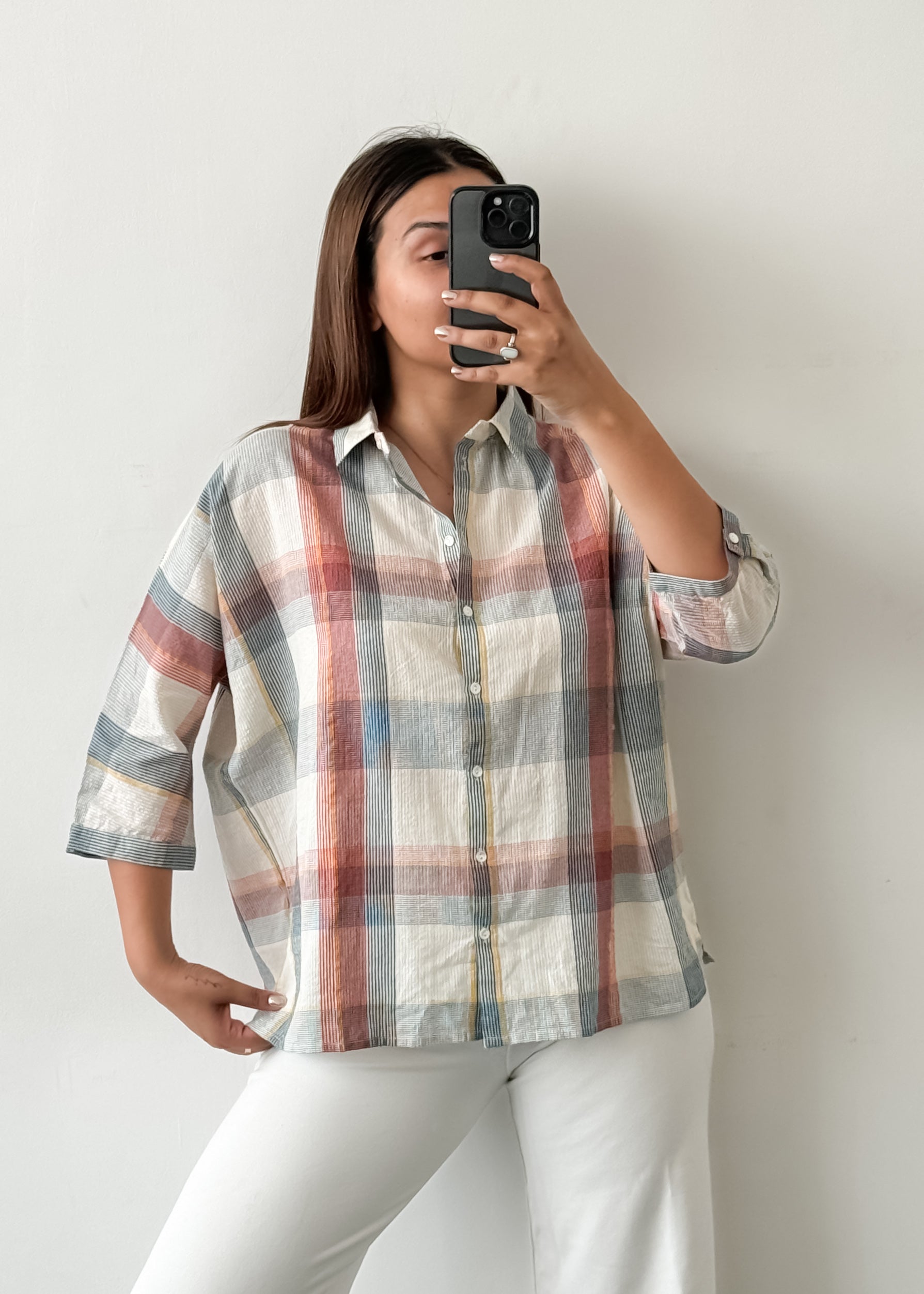 Cotton Checkered Shirt