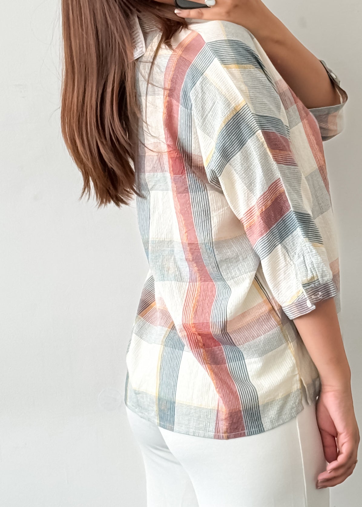 Cotton Checkered Shirt