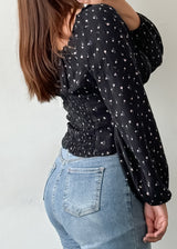 Pretty Black Cotton Top