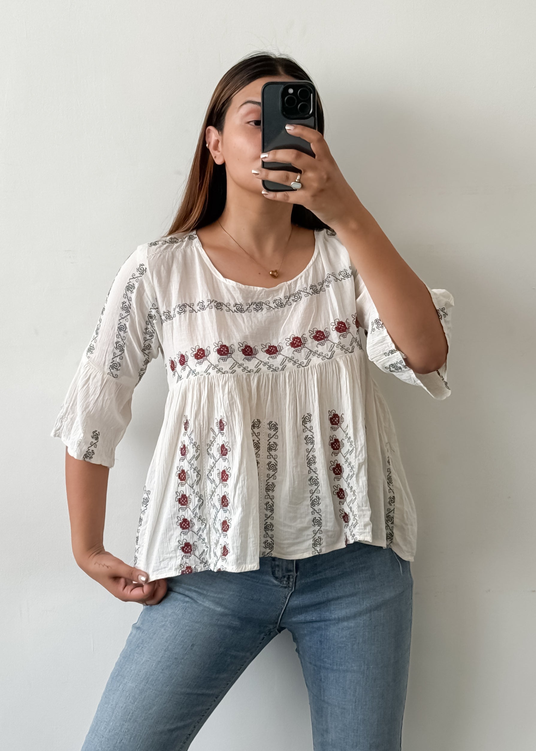 Pretty Embroidered Top