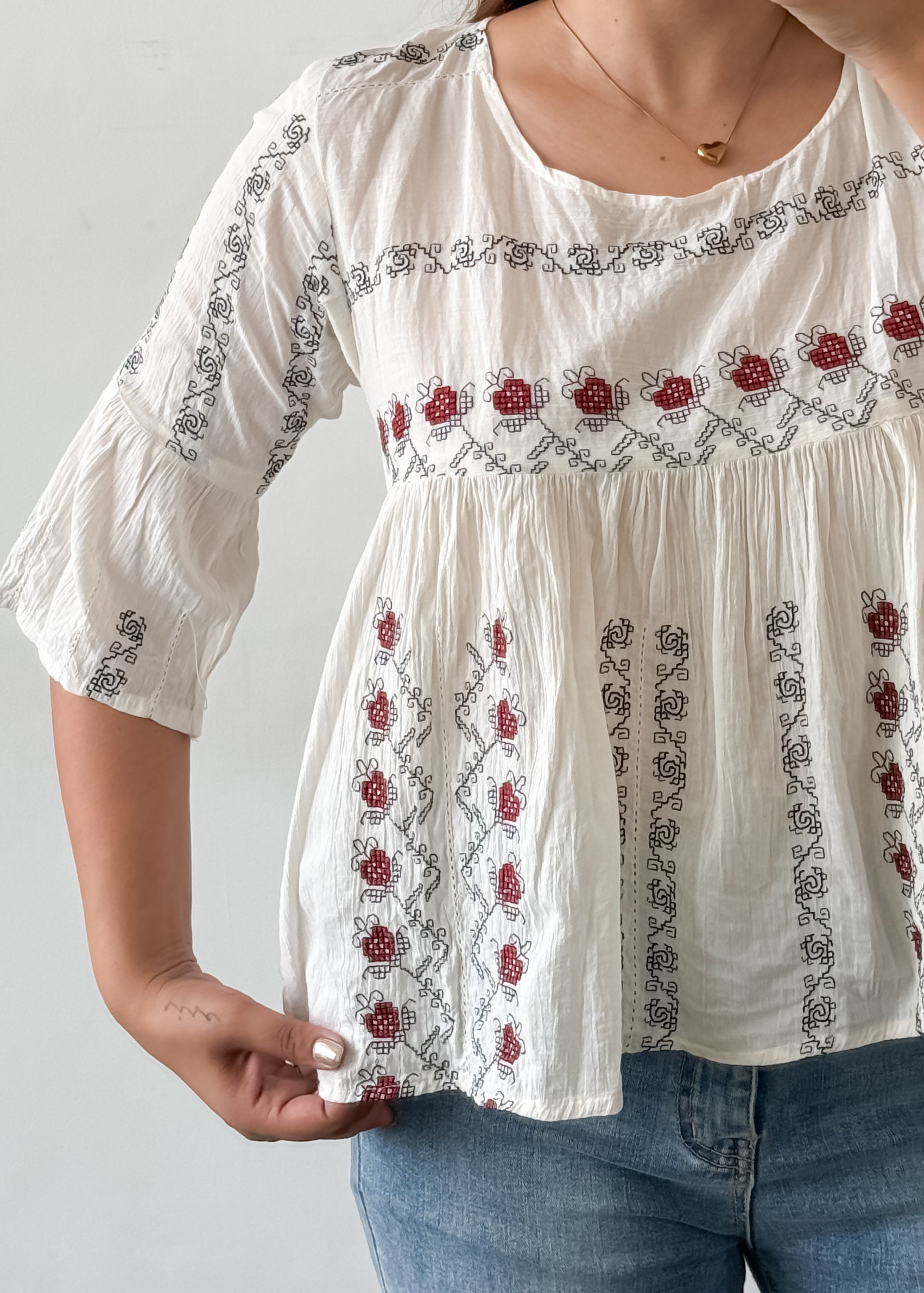 Pretty Embroidered Top