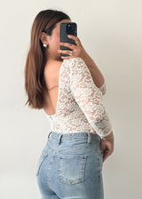 White Lace Bodysuit