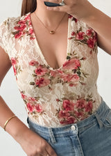 Flower Mesh Bodysuit